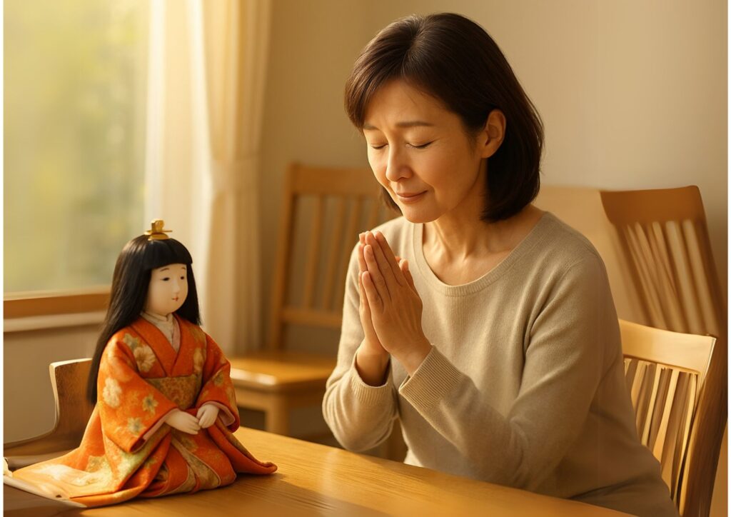 供養　人形